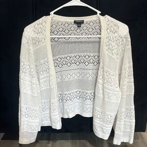 Torrid White Lace Cardigan Sweater